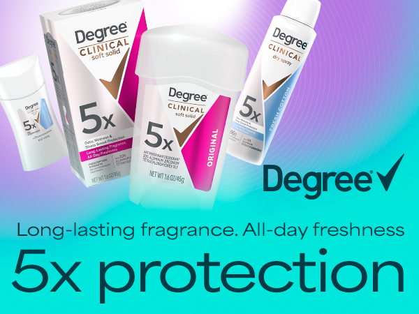 Women's Degree 5X Clinical Strength Antiperspirant