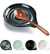 HaWare Spoon Rest for Stove Top, 5.1" Ceramic Spoon Holder for Kitchen Utensils, Coffee Spoons, S...