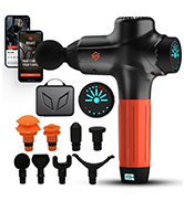 SQUATZ Touchscreen Portable Electric Massage Gun, 7 Speed Levels and 8 Massage 