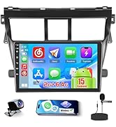 [2+64GB] Realdio Android 15 Car Radio for Toyota Yaris/Vios 2007-2012 CarPlay Android Auto, 9 Inc...