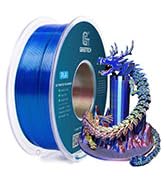 Geeetech Silk PLA Tri Color Filament 1.75mm 3D Printer Filament,Coextrusion Red Blue Green