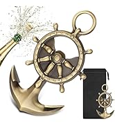 LULLEA Anchor Bottle Opener, Nautical Gifts for Men, Dad, Bronze Bar Tool with Gift Bag, Perfect ...