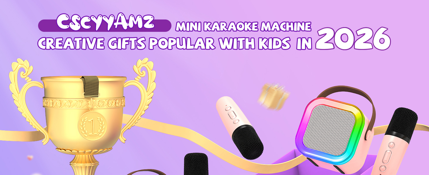 mini karaoke machine for girls kids gift 4 5 6 7 8 9 10 years old