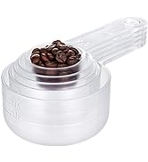 Plastic Clear Measuring Cups Set: U-Taste 5 Pieces Transparent Visual Tritan Nesting Food Measure...