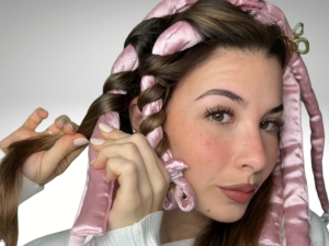 wrap with double curler strips for loose curls heatless curls for short hair medium hair long hair