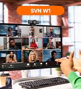 SVBONY 2-in-1 2K/30fps Webcam for PC, HD Webcam for Laptop, 3D Digital Noise Reduction, Low-Light...