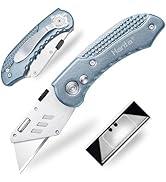 Harita Utility Knife Box Cutter Quick Change Blades, Back-lock Mechanism, Portable Belt Clip, wit...