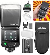 Godox V480 for Sony GODOX TTL Flash – GN50/1.7s Recycle/650 Flash Time/HSS/Smart Distance Readout...