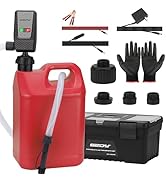 Fuel Transfer Pump Battery Powered - Auto-Stop Sensor, 51“ Hose Transfer Pump with Tank Adapters ...