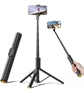 TODI Selfie Stick Tripod, 59" Lightweight Phone Tripod Stand with Wireless Remote, Extendable Sel...