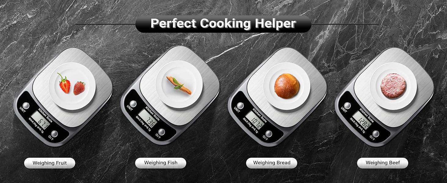 Professional and practical digital food kitchen gram scale