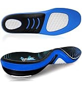 FEELLIFE Plantar Fasciitis Relief Shoe Insoles [1-Pair], Arch Support Insoles, Running Athletic G...