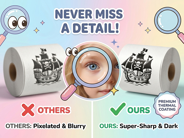 10 Rolls Sticker Paper