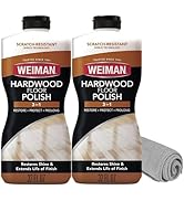 Weiman Wood Floor Polish and Restorer 32 Oz 3PC Bundle - High-Traffic Hardwood Floor, Natural Shi...