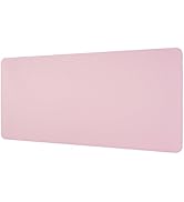 Laokiiy Desk Mat, Dual-Sided Desk Pad, Large Mouse Pad for Desk, Natural Cork &amp; PU Leather Non-Sl...