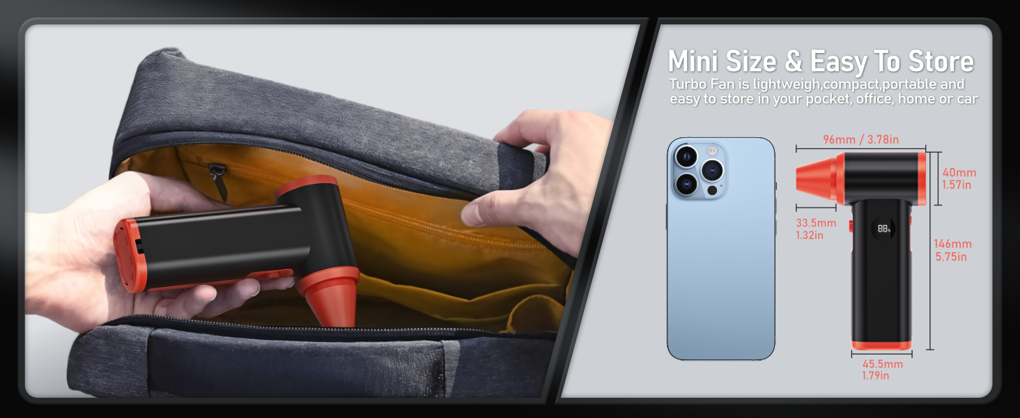 Mini Blower Super Power Turbo Fan Jet Dry Blower for Car Home Office