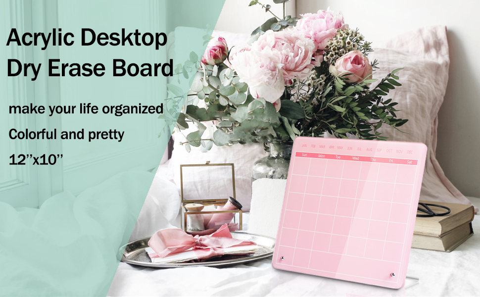 Pink Acrylic Dry Erase Board