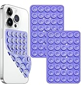 Galundge 2 PCS Silicone Suction Cup Phone Mount Double Sided, Silicone Suction Phone Case Stand, ...