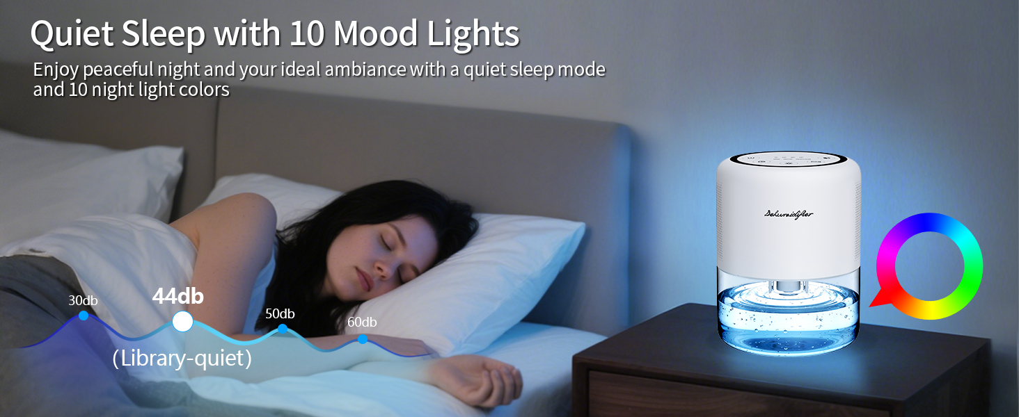 Quite Sleep with 10 Mood Lights