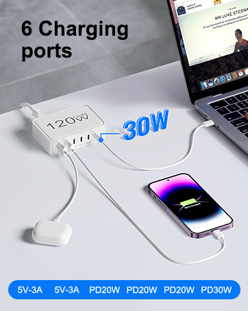 6 Ports Charging
