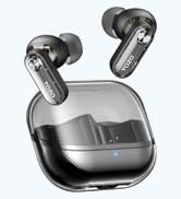 TOZO Crystal Pods Hybrid Active Noise Cancelling Wireless Earbuds, 10mm Drivers Deep Bass, 4 Mics...