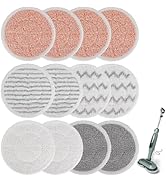 Pads for Shark Steam Scrub Mop: 12 Pack Spin Mop Refills Fit for Shark S7000 S7001 S7000C S7201 S...