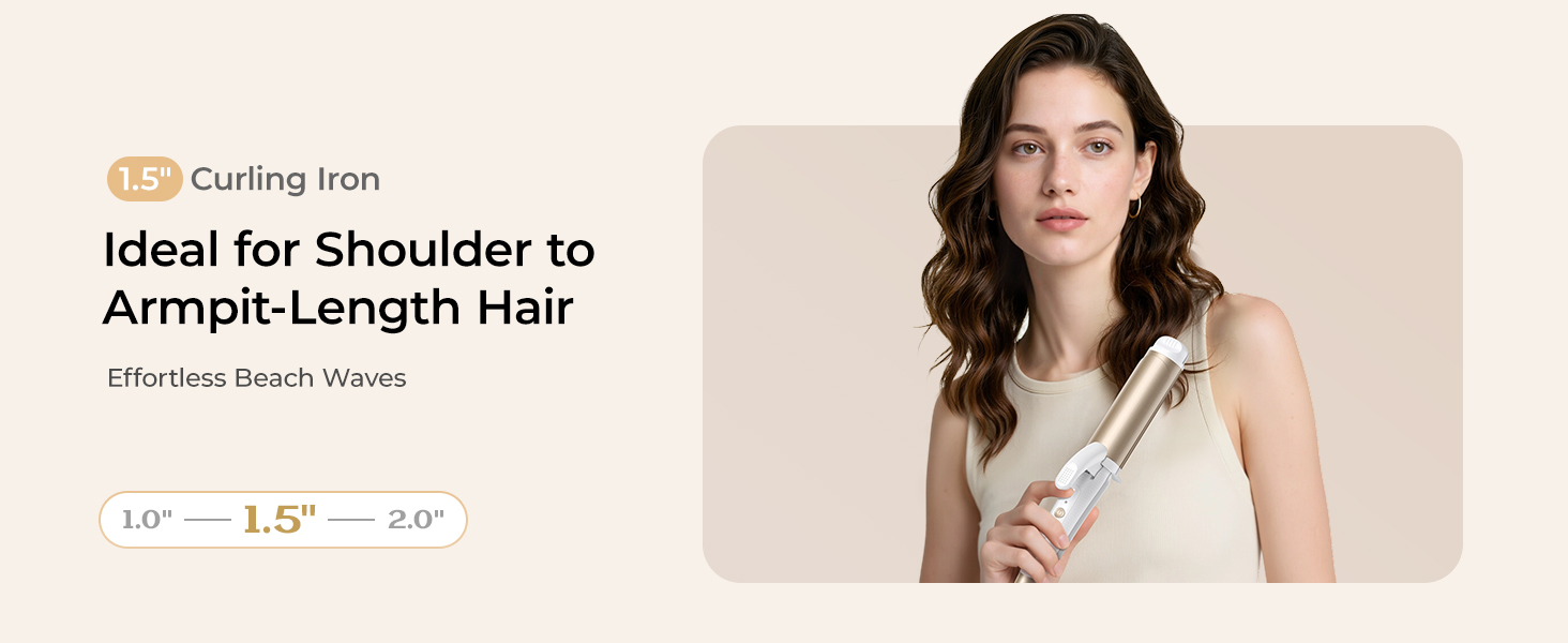 ideal for Shoulder toArmpit-Length Hair