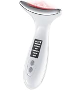 Red Light Therapy for Face &amp; Neck, Face Massager Tool for Anti-Aging, Skin Facial Sculptor, 7-Col...