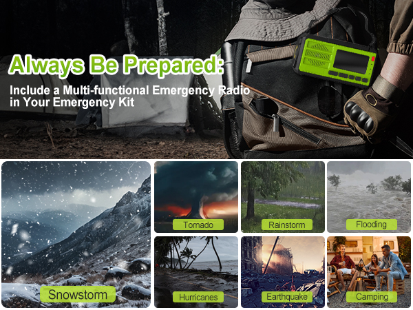 10000mAh hand crank emergency radio