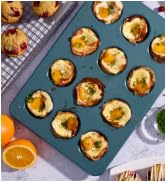 KitchenAid 12-Cup Nonstick Aluminized Steel Muffin Pan, Contour Silver