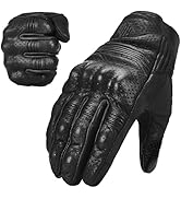 ILM Goatskin Leather Motorcycle Motorbike Powersports Racing Gloves Touchscreen for Men and Women...