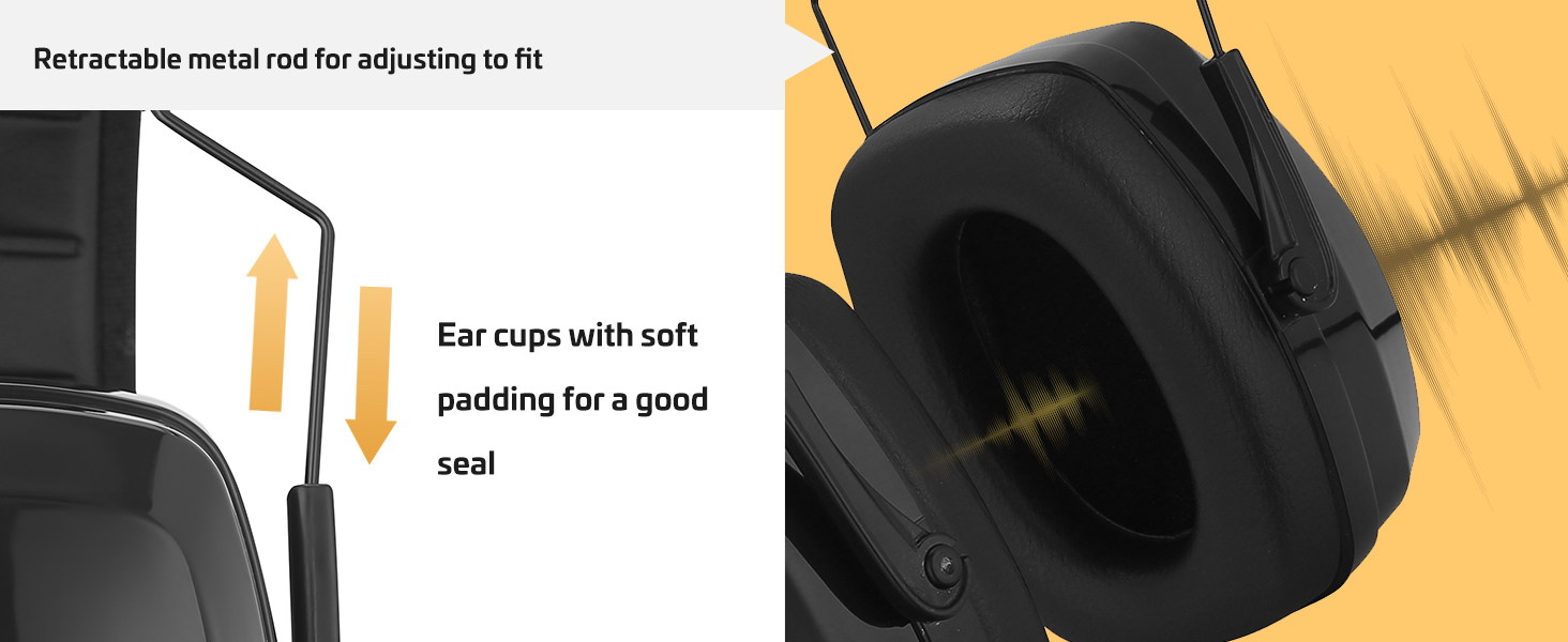 ProCase Noise Reduction Safety Ear Muffs