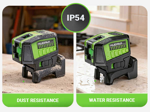 Huepar PL211G Laser Level with 2 Plumb Dots