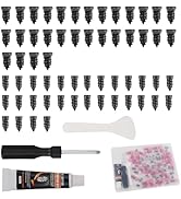 YGDMD 60PCS Tire Repair Rubber Nail Kit with 2 Sizes,Self-Service Tire Plug Kit Includes Screw in...