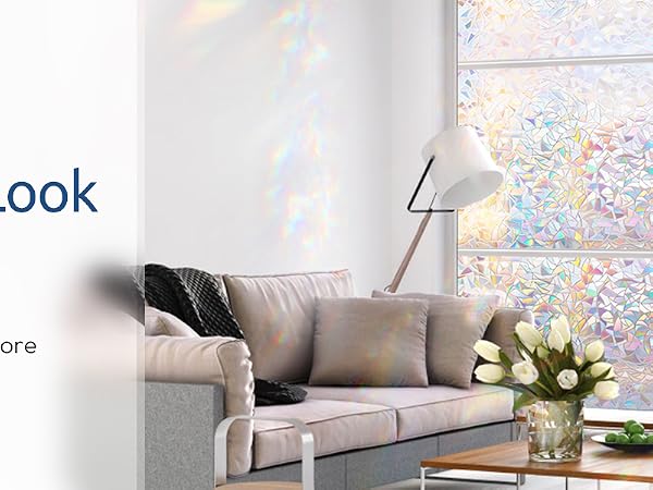 Text reads 'Create A Unique Look'. Interior design mockups showing customizable wall spaces with decorative elements