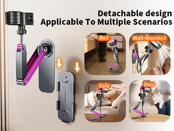 Hands-free hair dryer stand