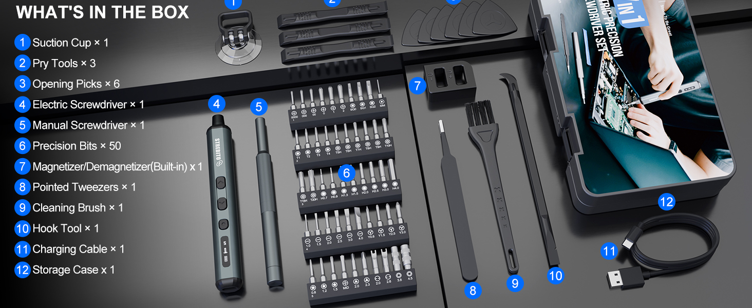 electric precision screwdriver set