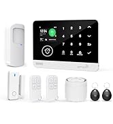 TUGARD Alarm System,Wireless 4G/WiFi Home Alarm Security Kits with Door/Window Sensor,Tuya APP Al...