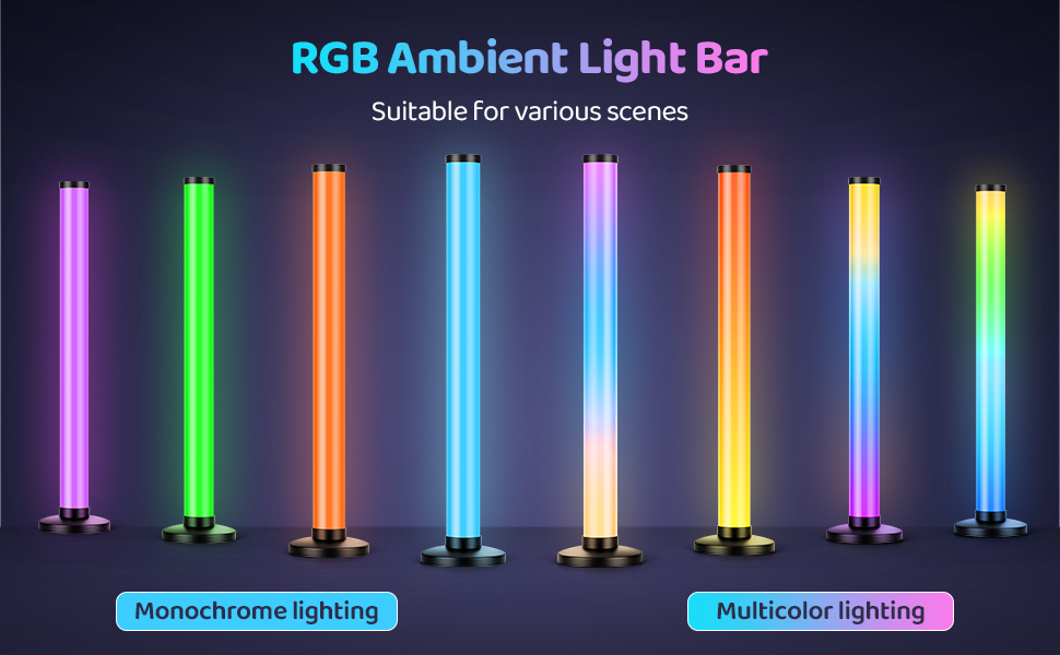 smart rgb multi-color light bar