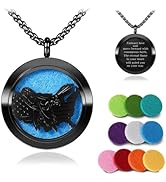 Aromatherapy Diffuser Necklace-Eagles Essential Oil Necklace,Aromatherapy Diffuser Pendant for Me...