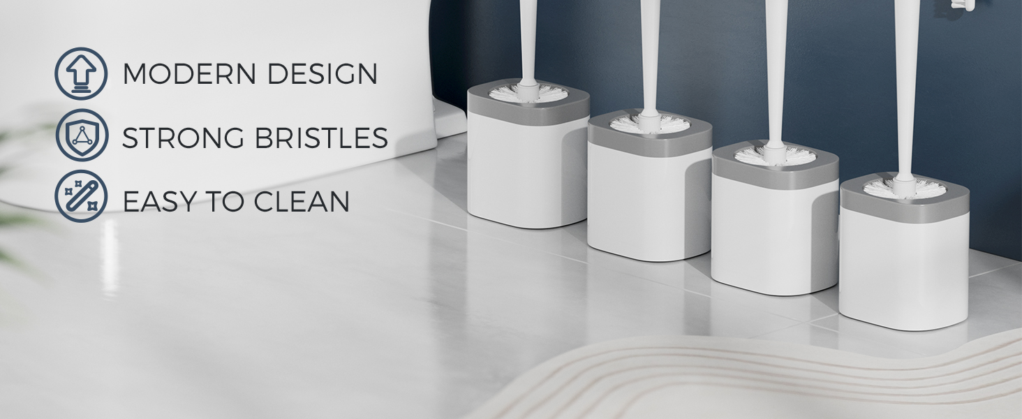 toilet brush and holder set
