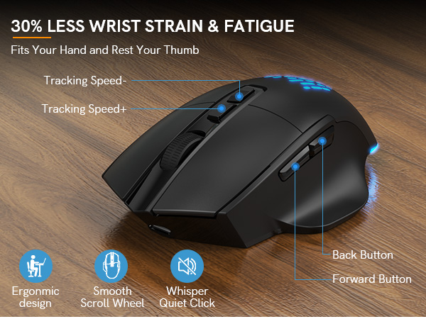 recharegable keyboard and mouse wireless long battery life