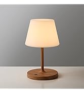 WEILAILUX Outdoor Battery Operated Table Lamp Waterproof, 4000mAh Cordless Table Lamp Rechargeabl...