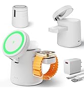 2025 Upgrade 3 in 1 Charging Station for Apple MagSafe Charger, Adjustable Portable Wireless Char...