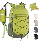 BECOJADDE Hiking Backpack 15L Small Backpack Packable Day pack Water Resistant Lightweight Travel...
