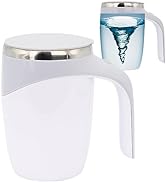 daasigwaa Self Stirring Mug - Automatic Magnetic Electric Coffee Mug, Rotating Cute Mixing Cup Ta...