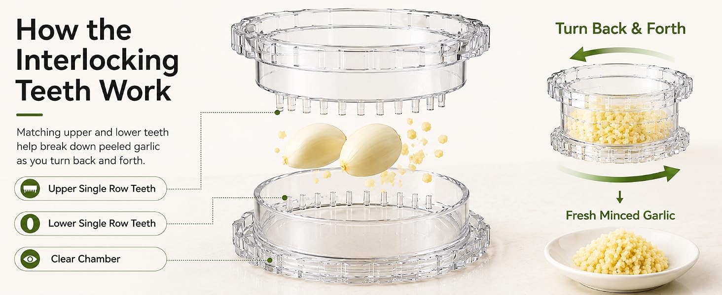 manual garlic crusher