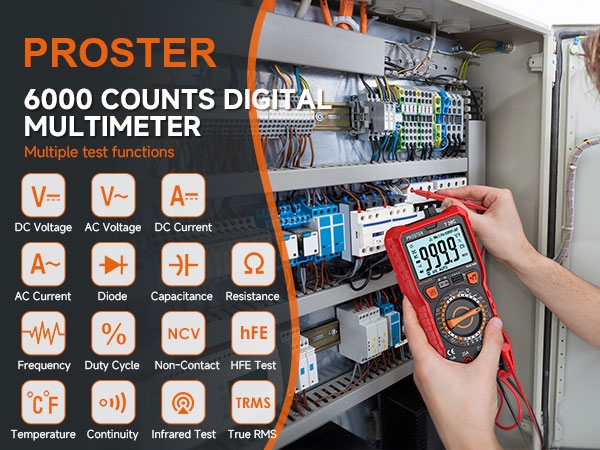 6000count Manual Multimeter