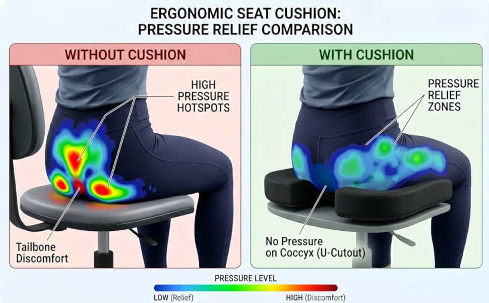 Ergonomic Memory Foam seat