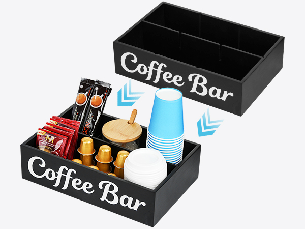 coffee basket countertop organizer